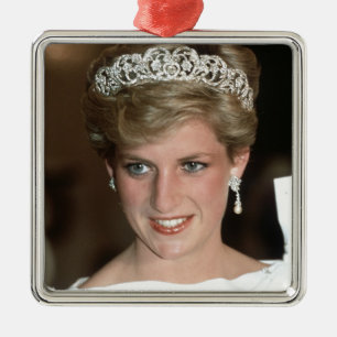 Sunning! HRH Princess of Wales Metal Ornament