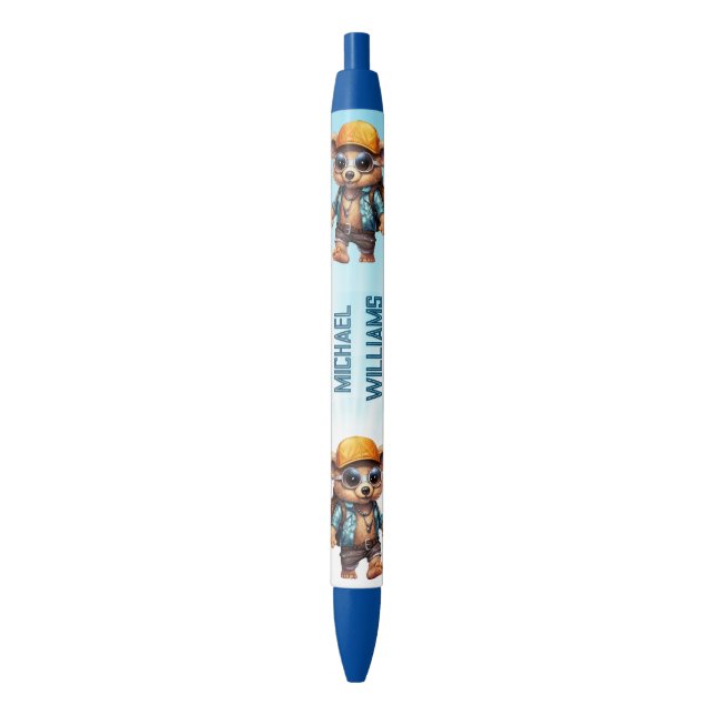 Sunny Adventures with Beachy Bear - Ready for Fun Black Ink Pen (Front Vertical)