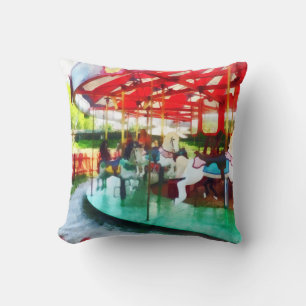 Sunny Afternoon on the Carousel Cushion
