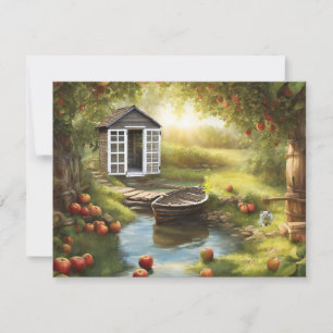 Sunny Apple Orchard Holiday Card