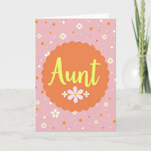 Sunny Aunts Day Daisies Card