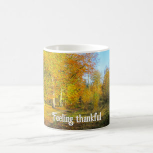 Sunny Autumn Forest - Personalised Thanksgiving Coffee Mug