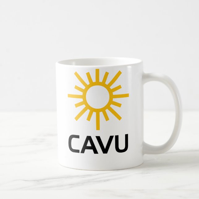 Sunny Aviation Lingo CAVU Coffee Mug (Right)