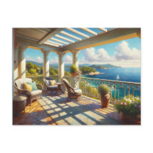 Sunny Balcony Overlooking the Sea