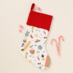 Sunny Beach Fun Pattern Christmas Stocking<br><div class="desc">Check out this cute pattern featuring a fun beach pattern.</div>