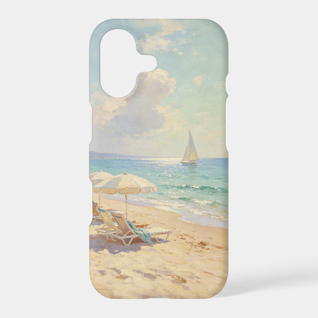 Sunny Beach Impressionist Art (Back)