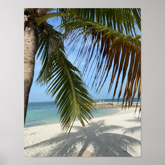 Sunny Beach in the Bahamas Poster (Front)