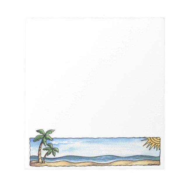 Sunny Beach Notepad (Front)