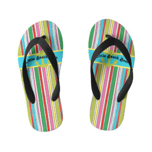 Sunny Beach Stripes Kid's Thongs
