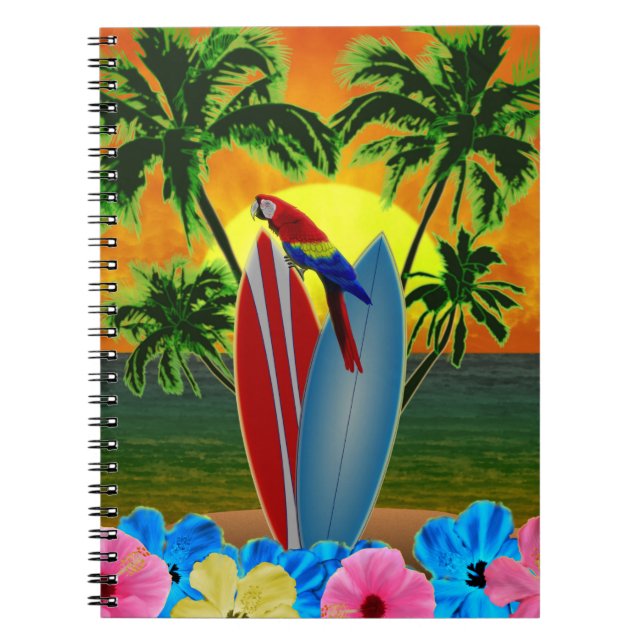 Sunny Beach Surfing Notebook (Front)
