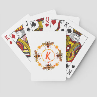Sunny Bee Initial Playing Cards