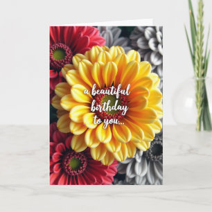 Sunny Birthday Floral Bloom Card