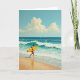 Sunny Birthday Surfer Card