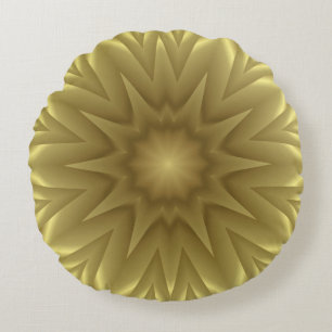 Sunny Bliss: Golden Yellow Floral Template Pillow