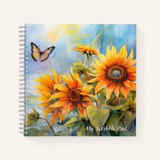 Sunny Blooms & Butterfly Dreams Notebook