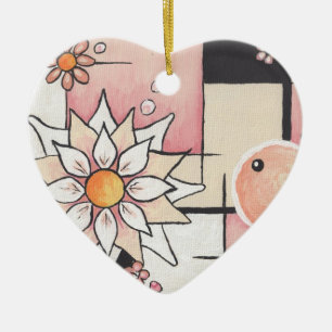 Sunny Blush Ormament Ceramic Ornament