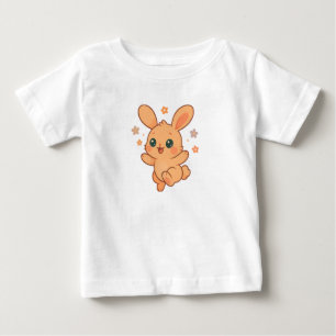 Sunny Bounce Bunny Custom Baby Animal Illustration T-Shirt