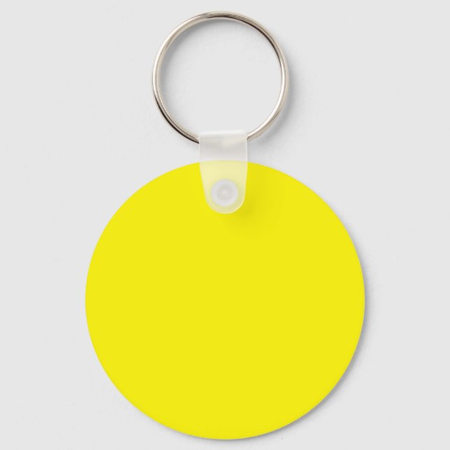 Sunny Bright Yellow Key Ring (Front)