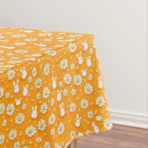 Sunny Bunnies & Daisies Tablecloth