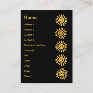 Sunny business card
