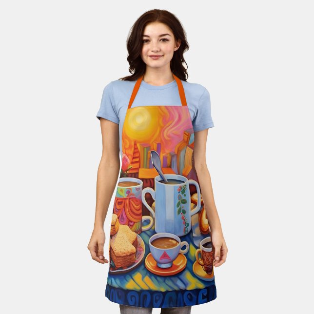 Sunny Café Delight Apron (Worn)