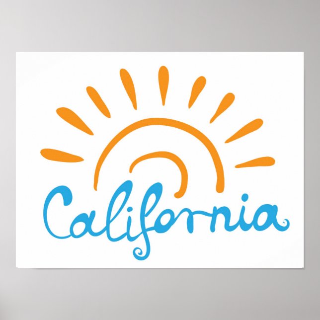 Sunny California Logo Poster (Front)