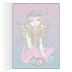 "Sunny" Candied Butterfly Rainbow Fairy Card