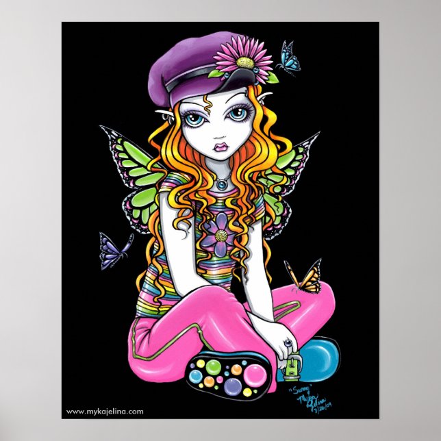 "Sunny" Candied Butterfly Rainbow Fairy Posters (Front)