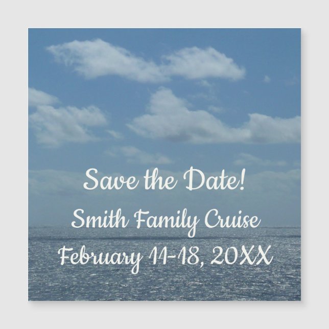 Sunny Caribbean Sea Blue Ocean (Front)