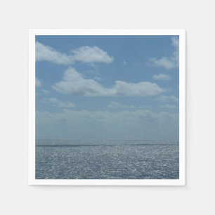 Sunny Caribbean Sea Blue Ocean Napkin