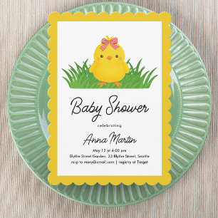 Sunny Chick Baby Shower Invitation