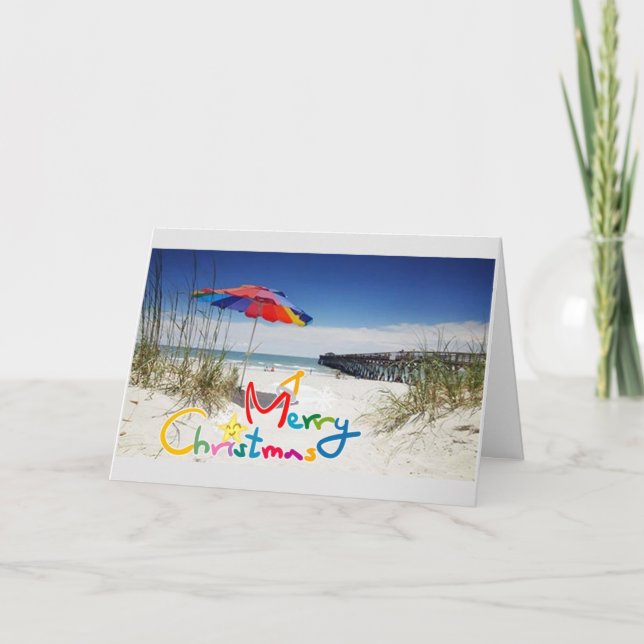 ***SUNNY CHRISTMAS WISHES*** HOLIDAY CARD (Front)