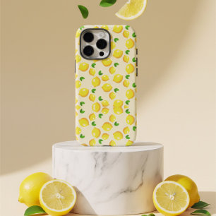 Sunny Citrus Lemon Pattern Cute Yellow Aesthetic iPhone 16 Pro Max Case