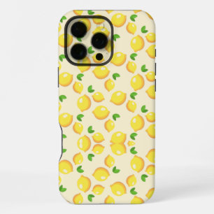 Sunny Citrus Lemon Pattern Cute Yellow Aesthetic iPhone 16 Pro Max Case
