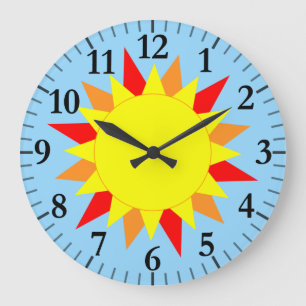 Sunny Clock 2 - With Hour & Minute Ticks
