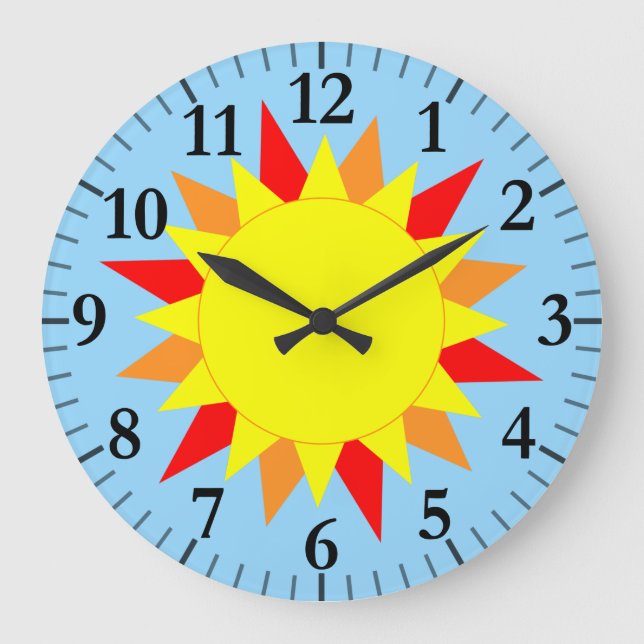 Sunny Clock 2 - With Hour & Minute Ticks (Front)