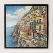 Sunny Coastal Hillside Terrace
