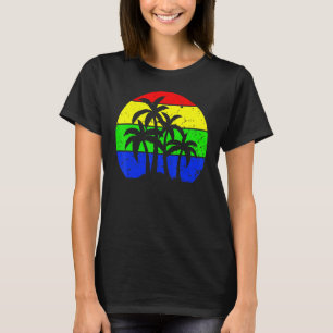 Sunny Coconut Tree Palm Vacation Tropical Sun Summ T-Shirt