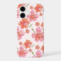'Sunny Coral Floral Bloom' iPhone 17 Case