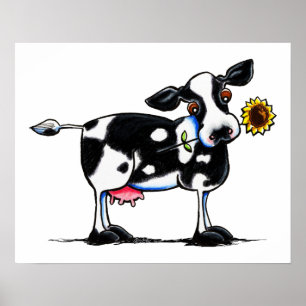 Sunny Cow Poster