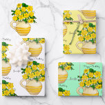 Sunny Daffodils Happy Birthday Add Name 3 Wrapping Paper Sheet<br><div class="desc">Superior printing. Colours as depicted. Printed 1 at a time just for you!
Spring Daffodils</div>