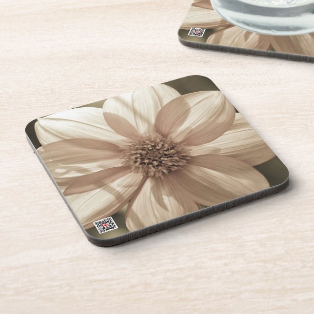 Sunny Dahlia Coaster (Left Side)