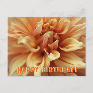 Sunny Dahlia/Happy Birthday Holiday Postcard