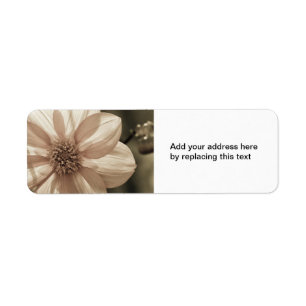 Sunny Dahlia Return Address Label