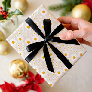 Sunny Daisy Floral Wrapping Paper