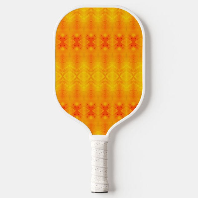 Sunny Daisy Ikat Too 9 Miami Pickleball Paddle (Front)