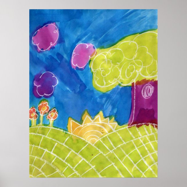 Sunny Day Art Poster Print (Front)