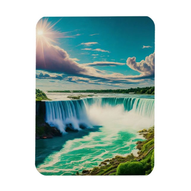 Sunny Day at Niagara Falls Magnet (Vertical)
