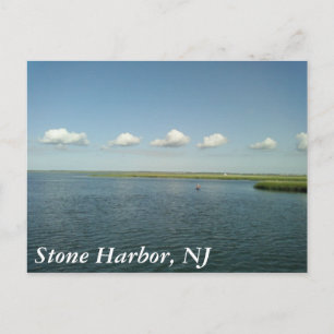 sunny day at the shore, Stone Harbour, NJ Postcard