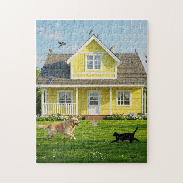 Sunny Day Critter Capers Jigsaw Puzzle (Vertical)
